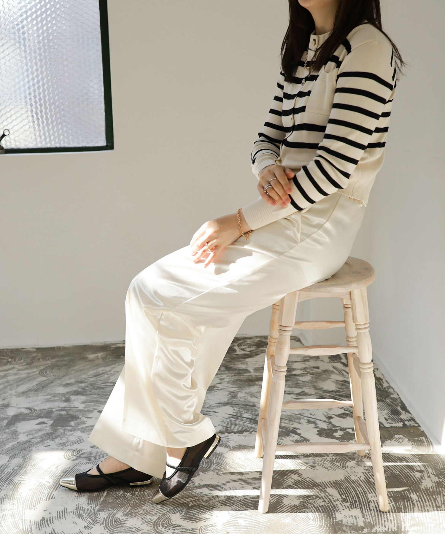 シースルーメリージェーンパンプス