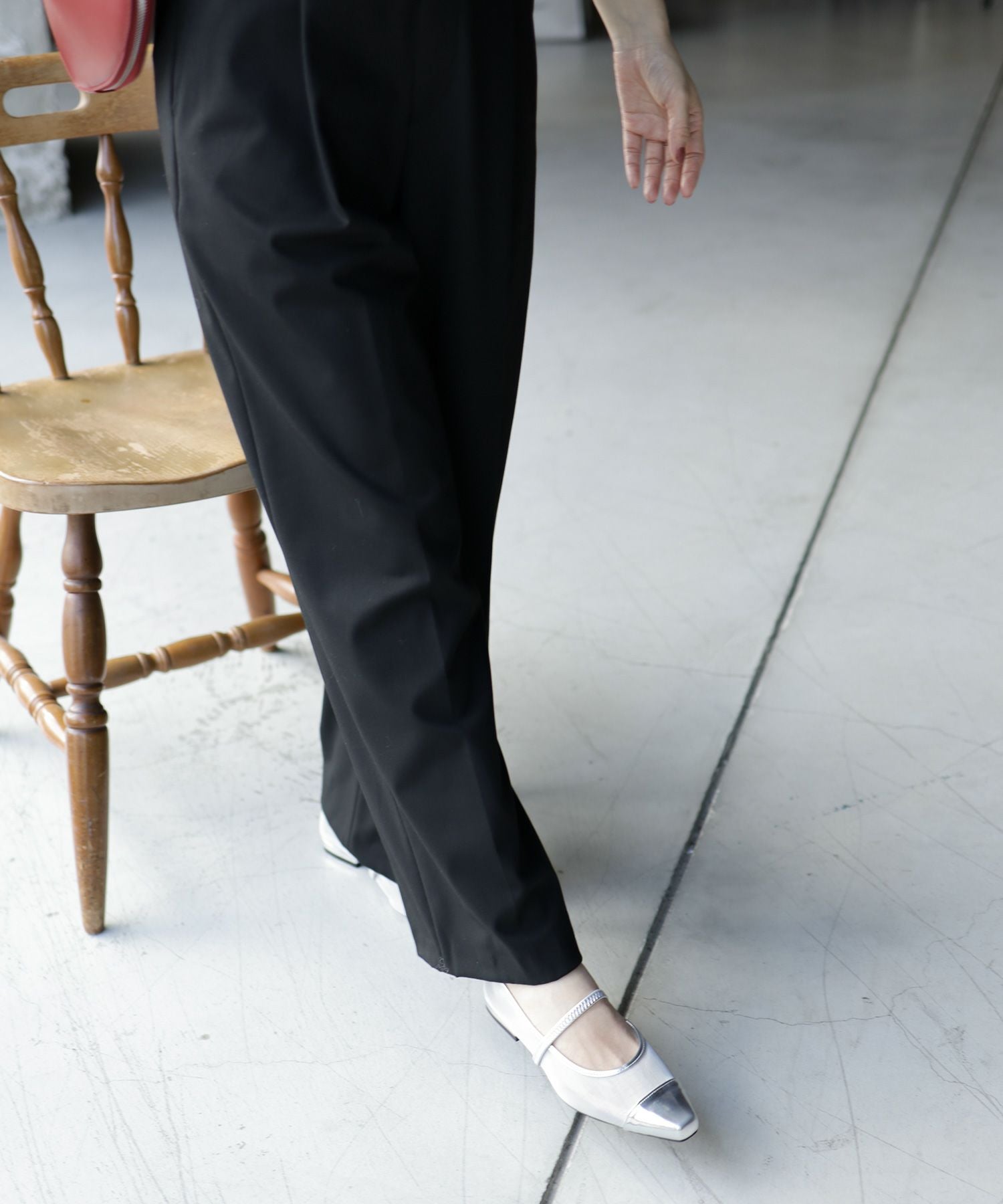 シースルーメリージェーンパンプス