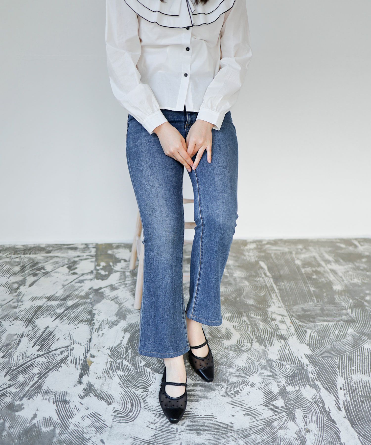 シースルーメリージェーンパンプス