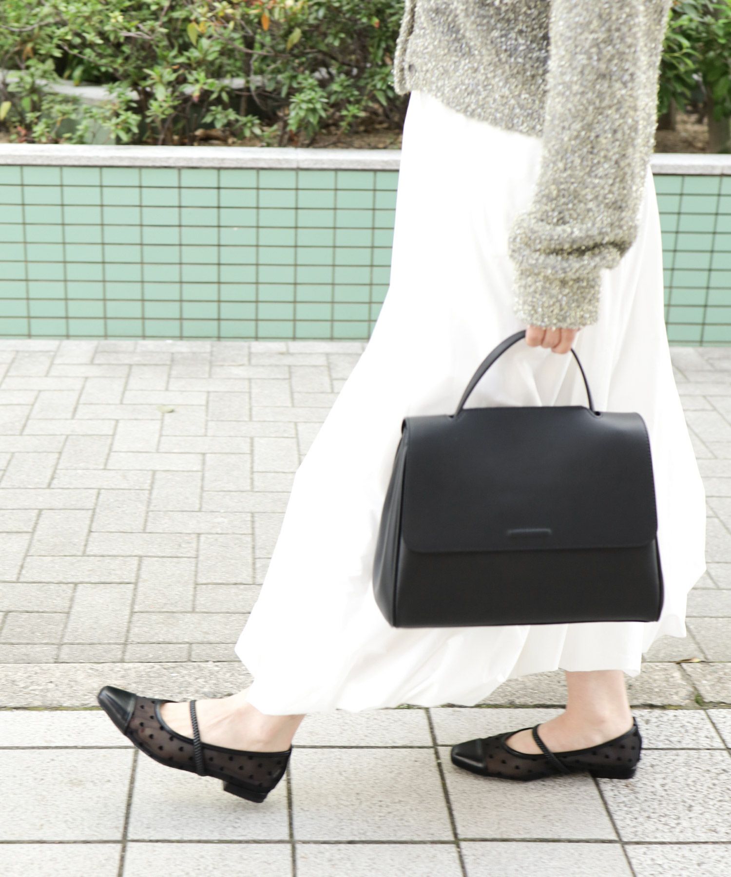 シースルーメリージェーンパンプス