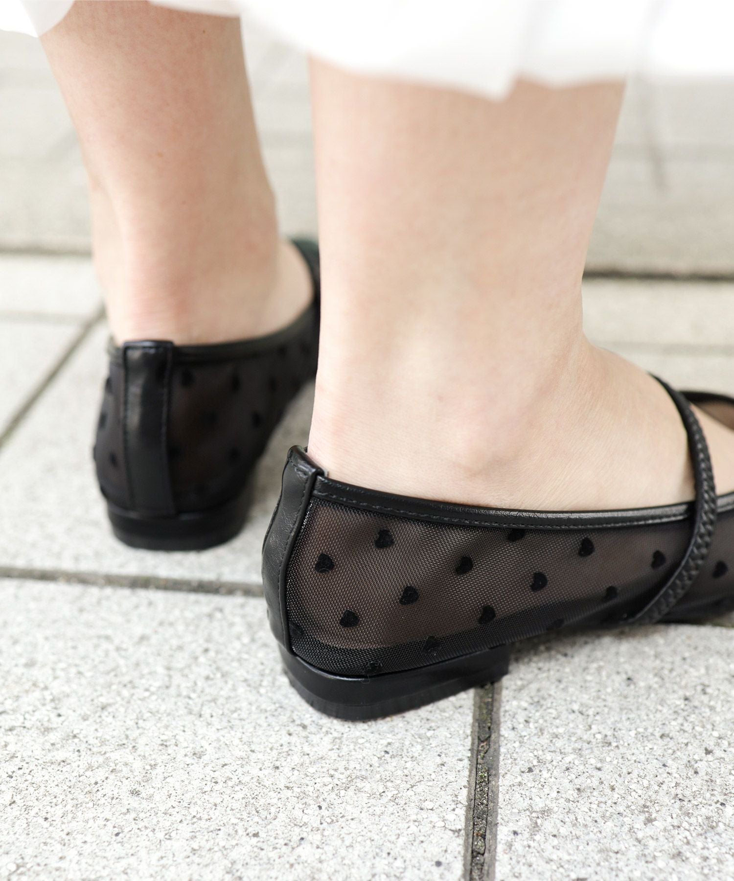 シースルーメリージェーンパンプス