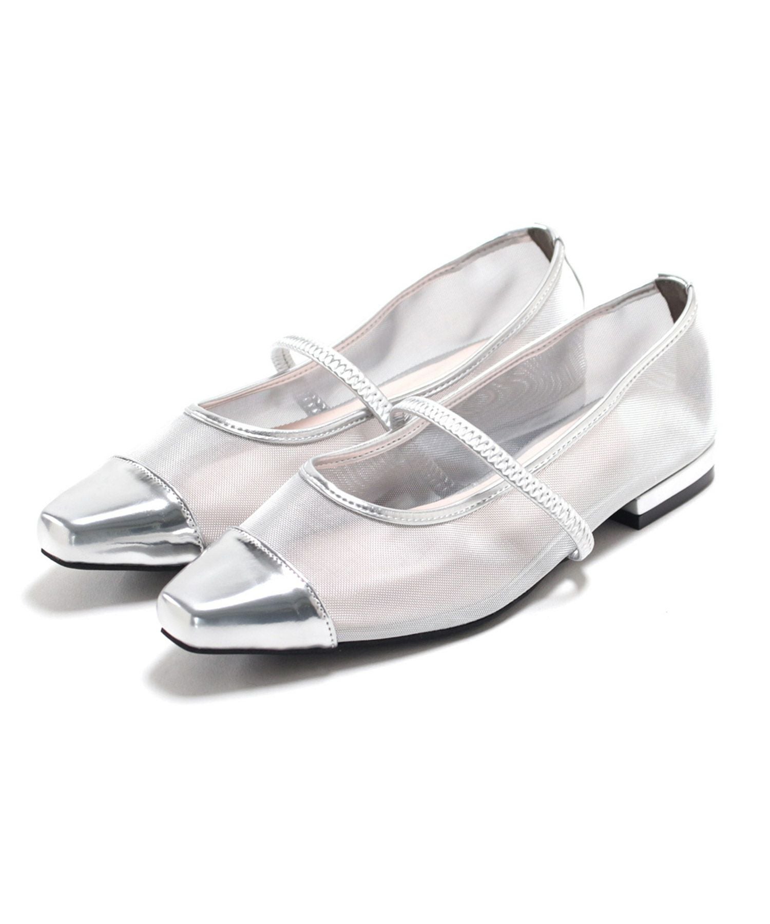 シースルーメリージェーンパンプス