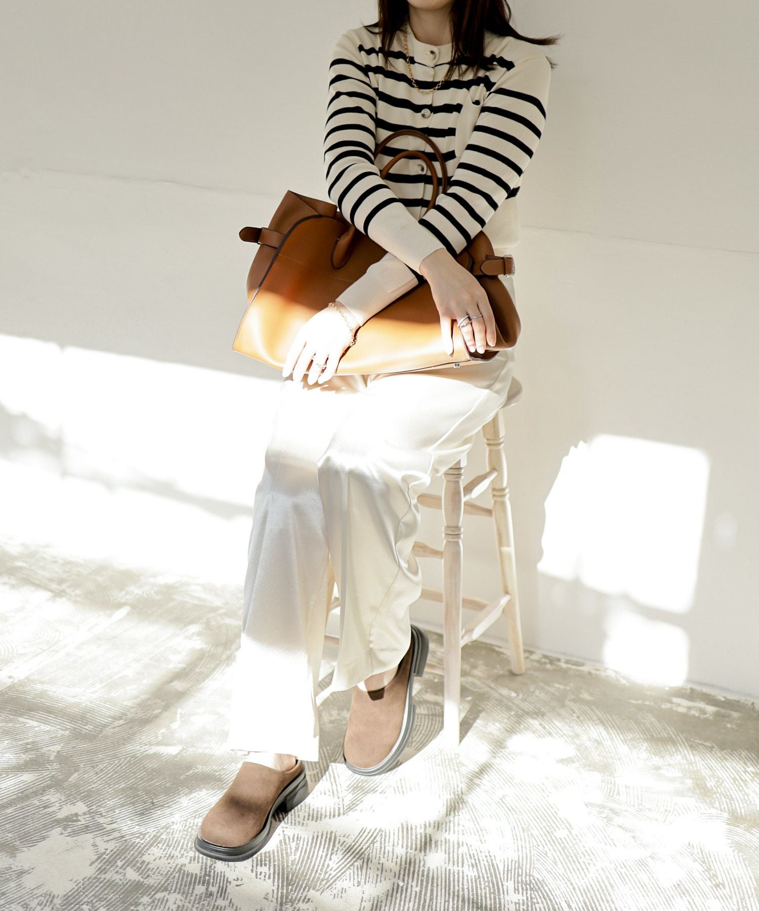 厚底スリッポンサンダル