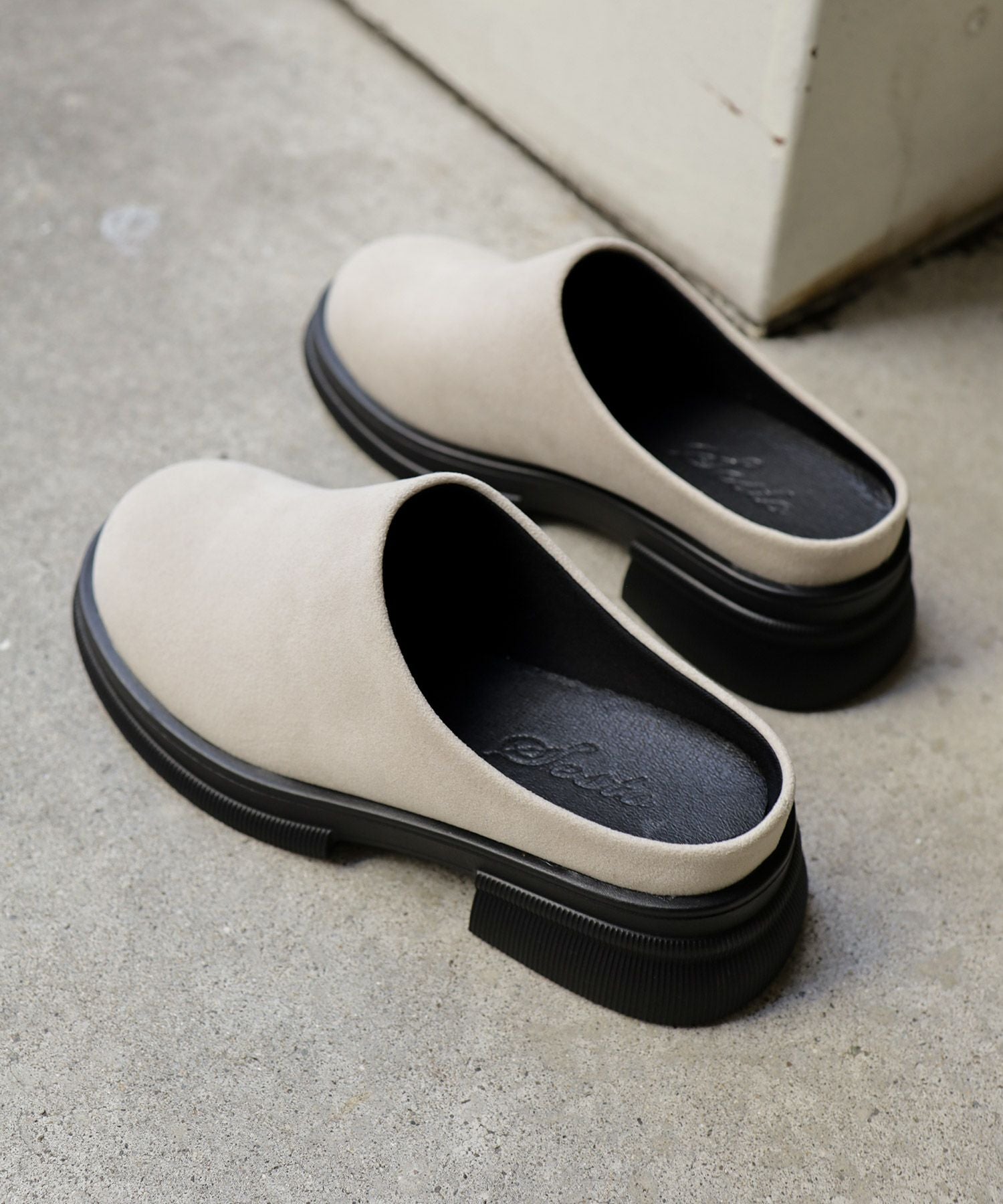 厚底スリッポンサンダル