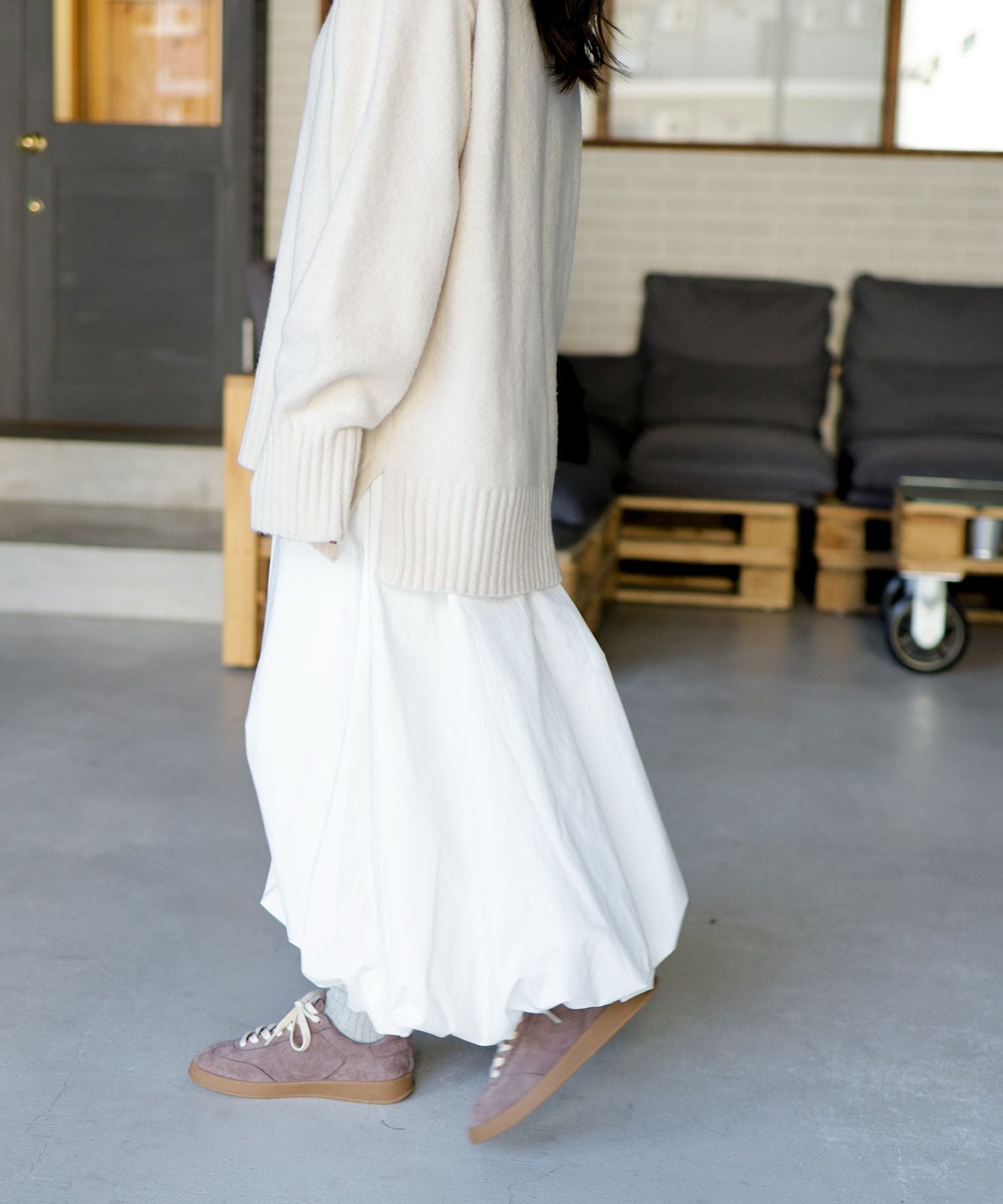 ガムソールレースアップスニーカー ▲返品不可