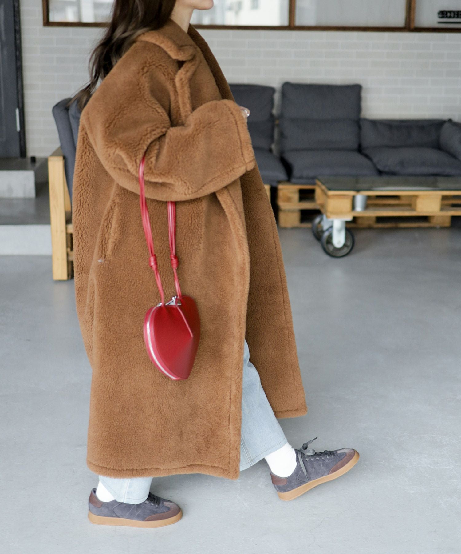 ガムソールレースアップスニーカー ▲返品不可