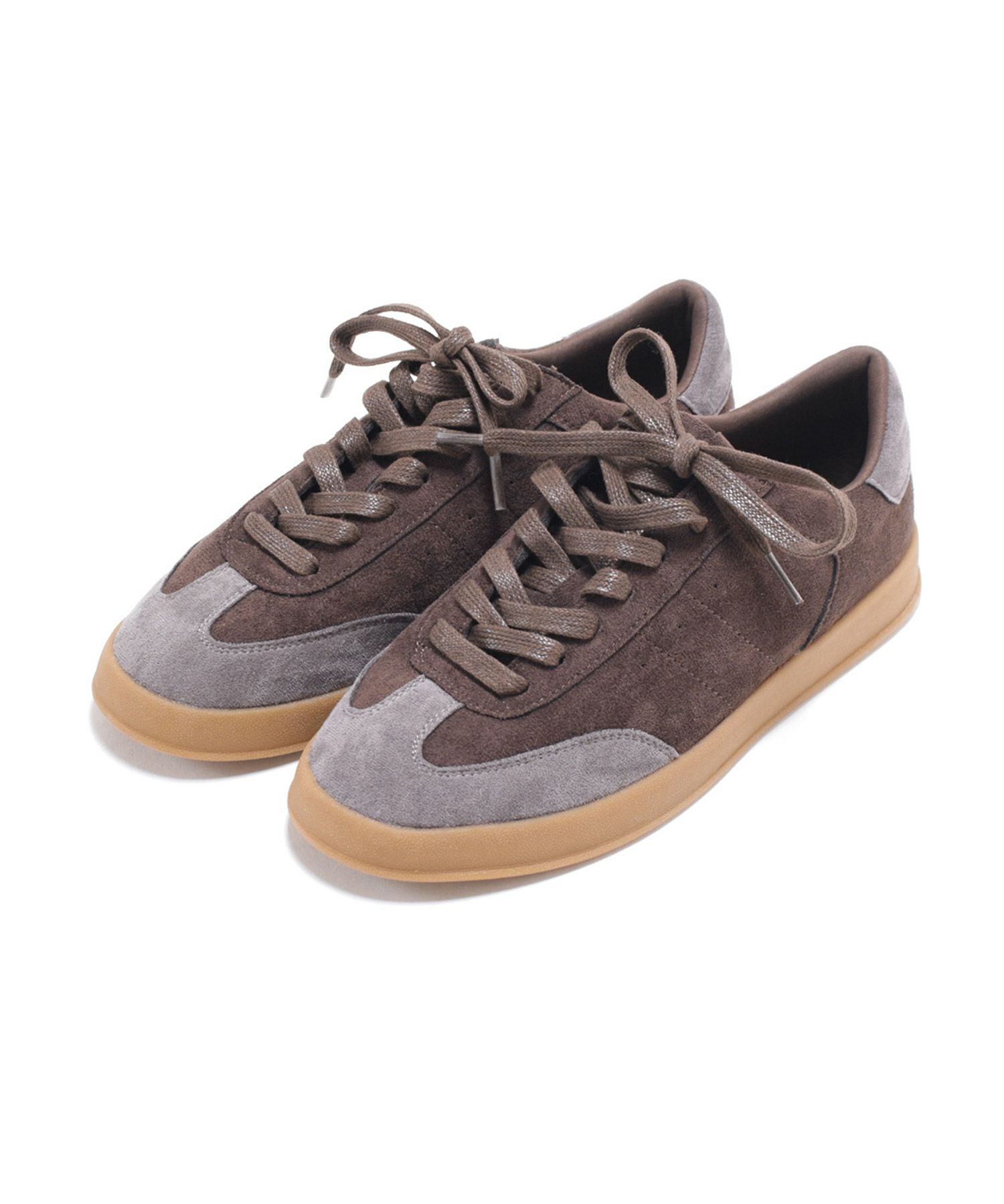 ガムソールレースアップスニーカー ▲返品不可