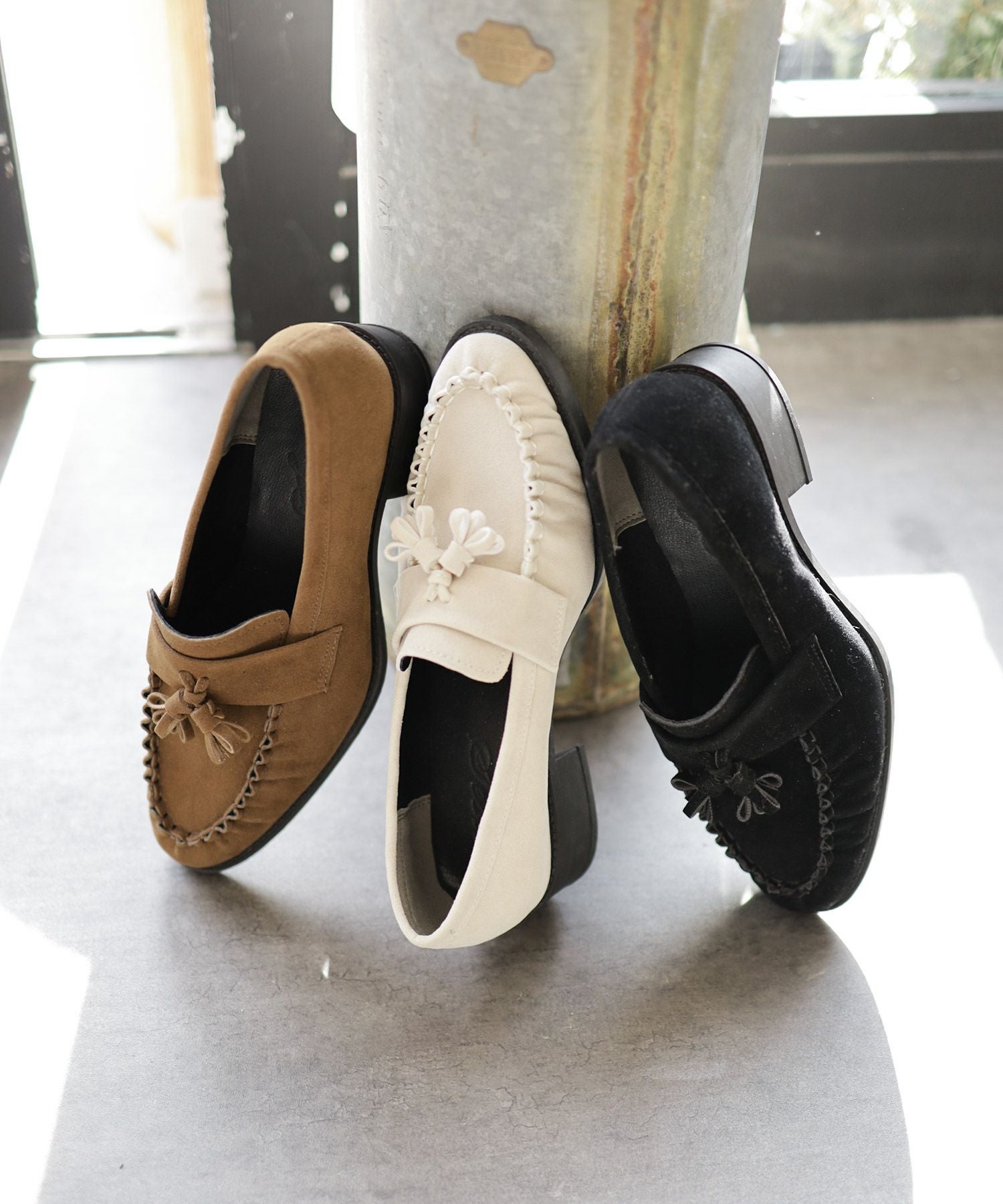 モカステッチタッセルローファー ▲返品不可