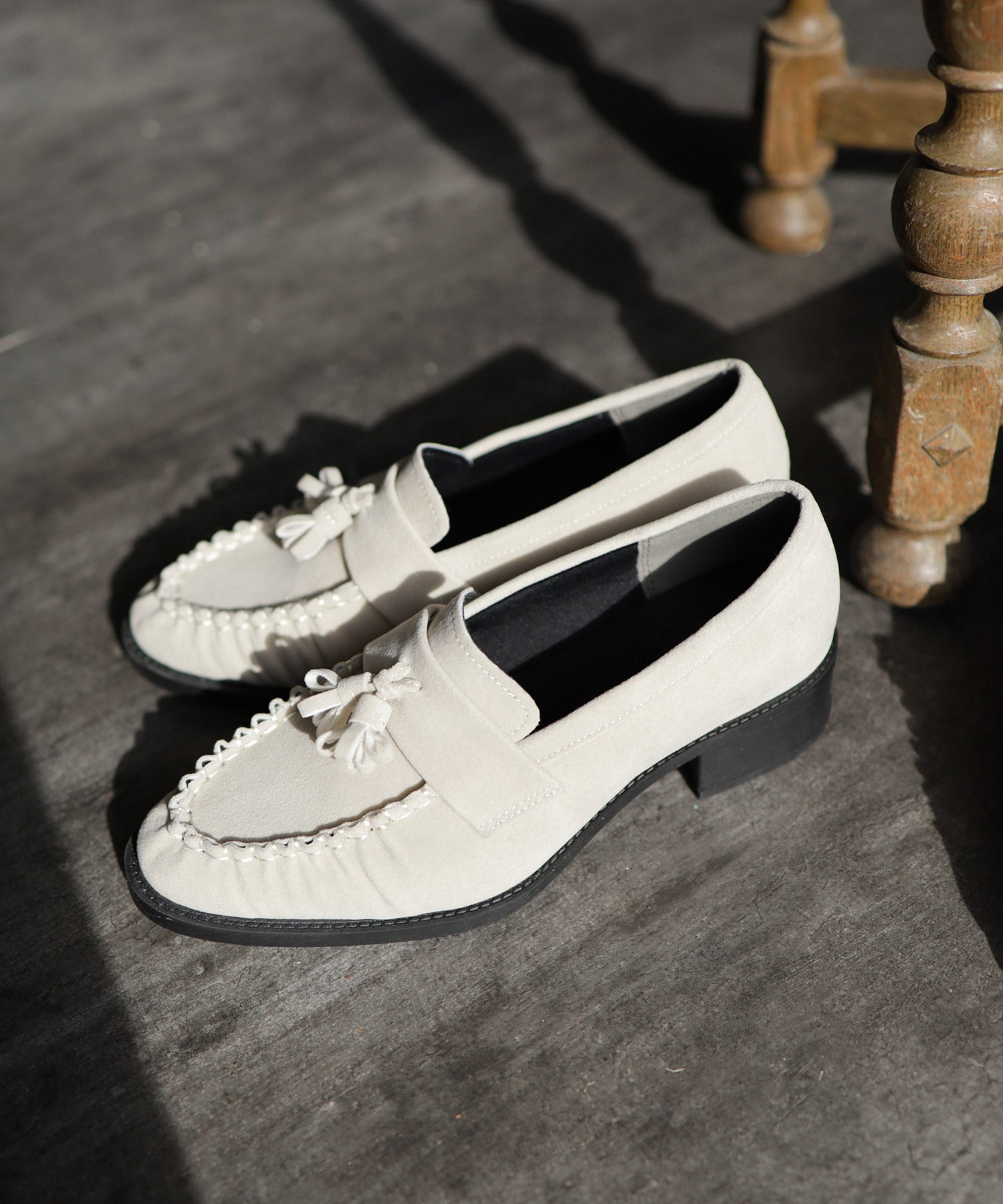 モカステッチタッセルローファー ▲返品不可