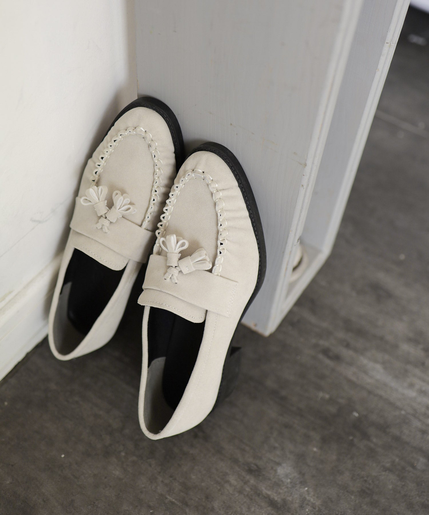 モカステッチタッセルローファー ▲返品不可