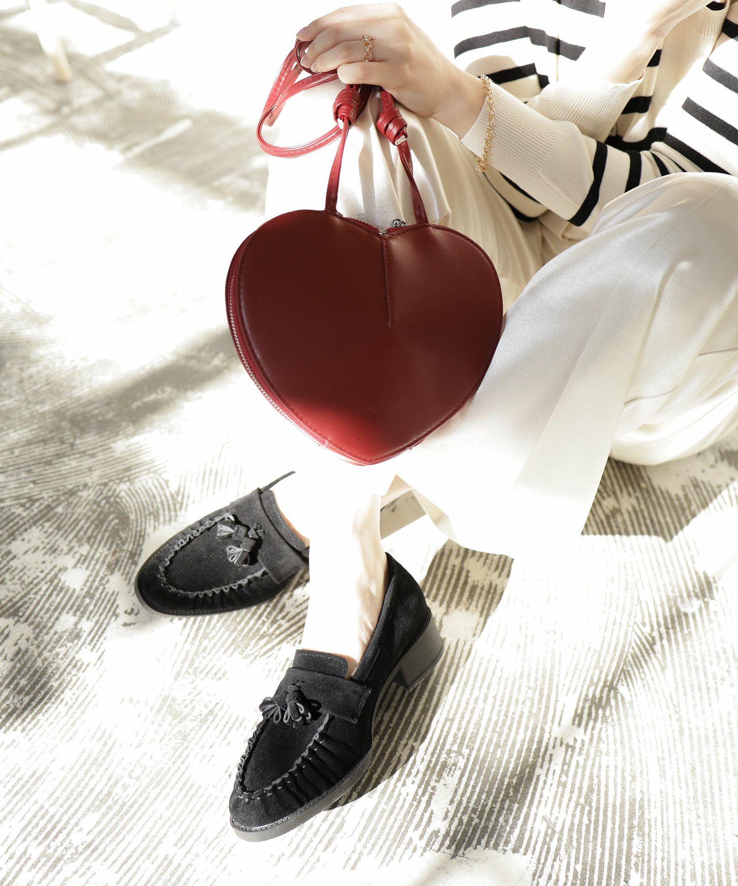 モカステッチタッセルローファー ▲返品不可