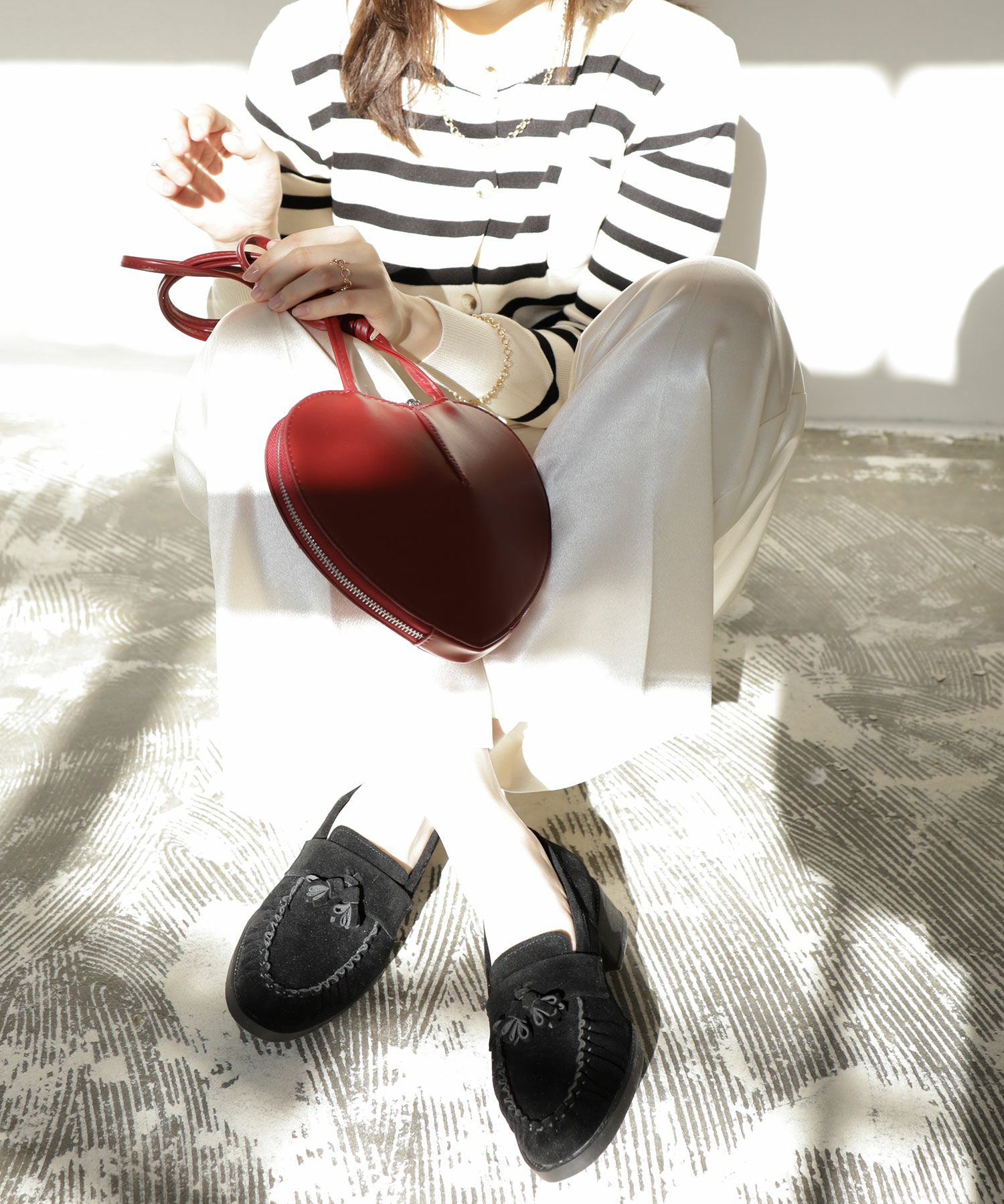 モカステッチタッセルローファー ▲返品不可