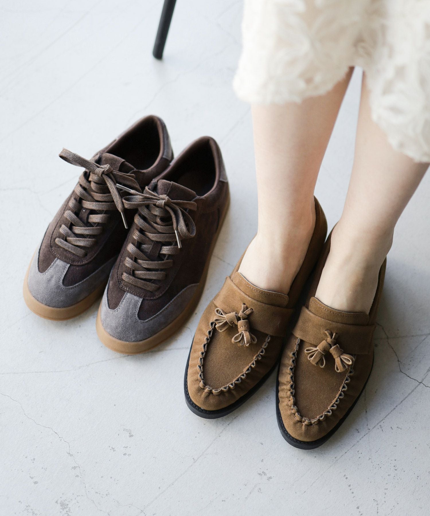 モカステッチタッセルローファー ▲返品不可