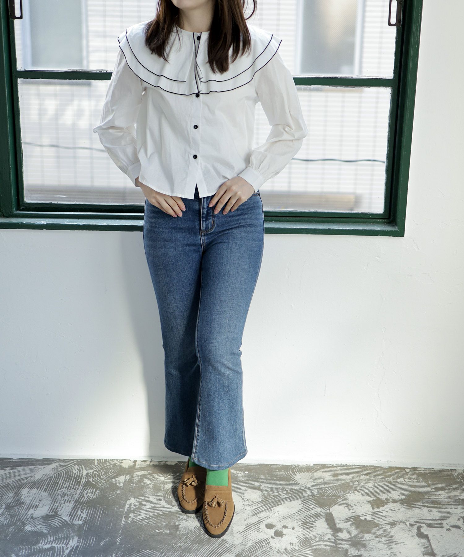 モカステッチタッセルローファー ▲返品不可