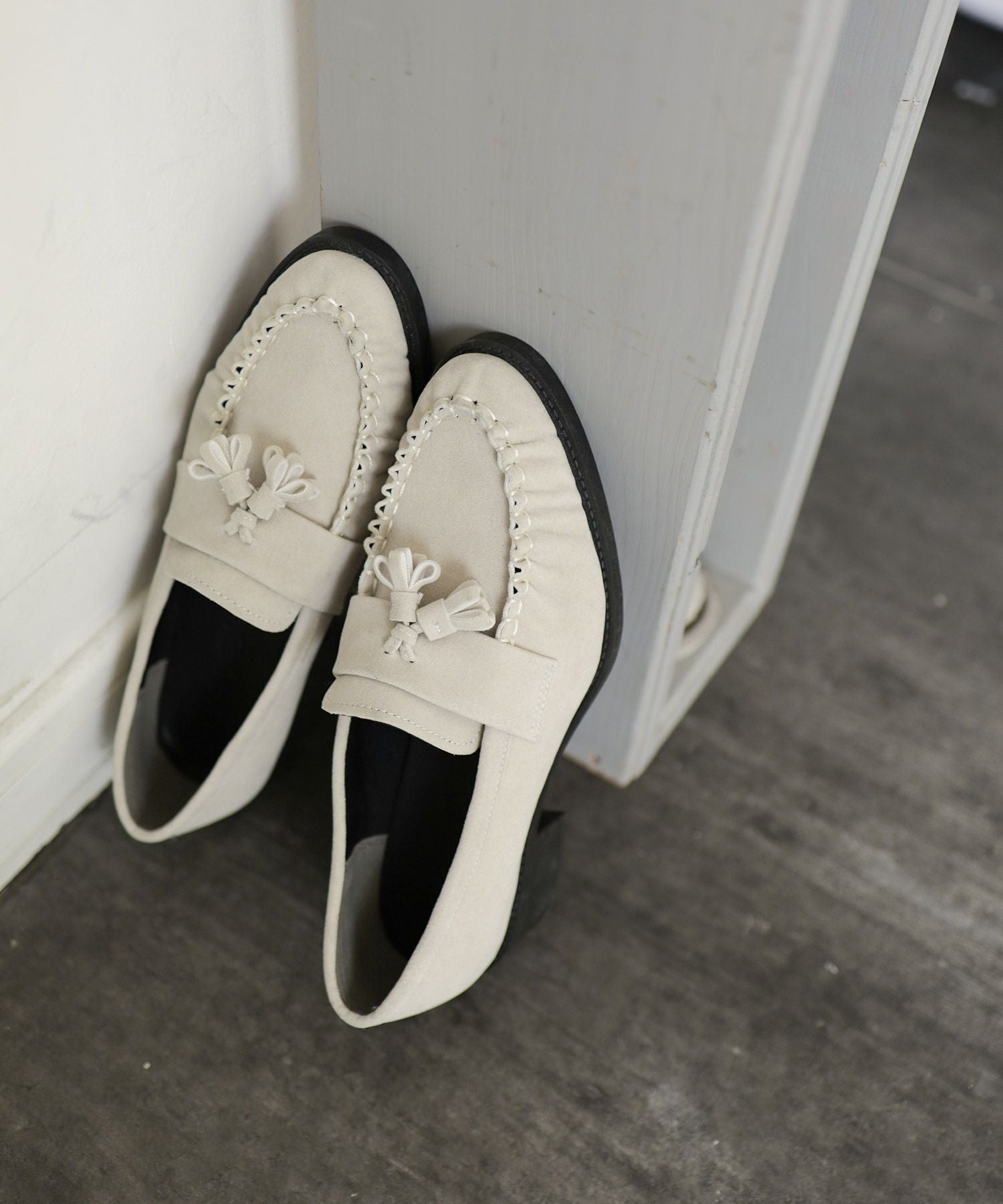 モカステッチタッセルローファー ▲返品不可