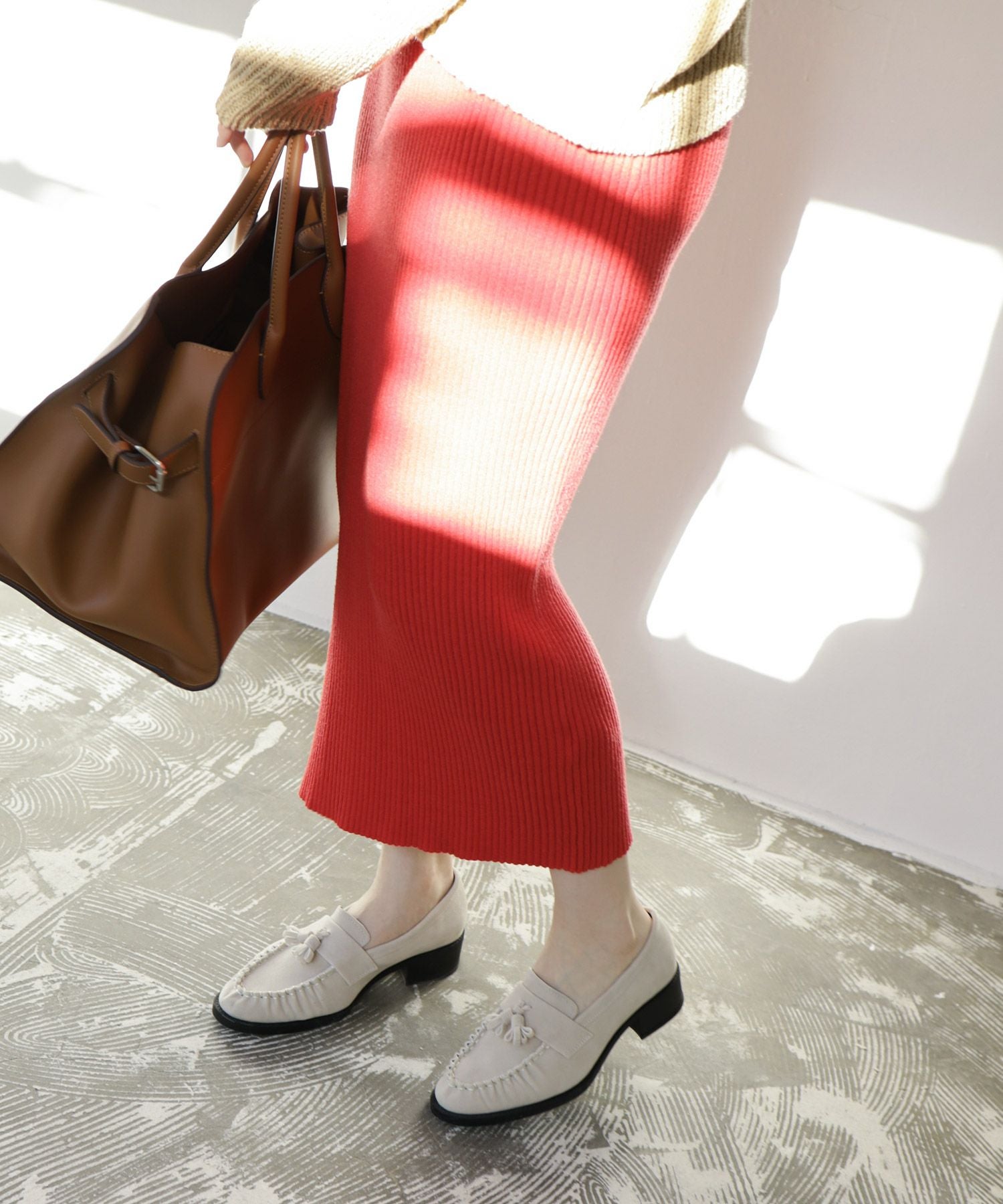 モカステッチタッセルローファー ▲返品不可