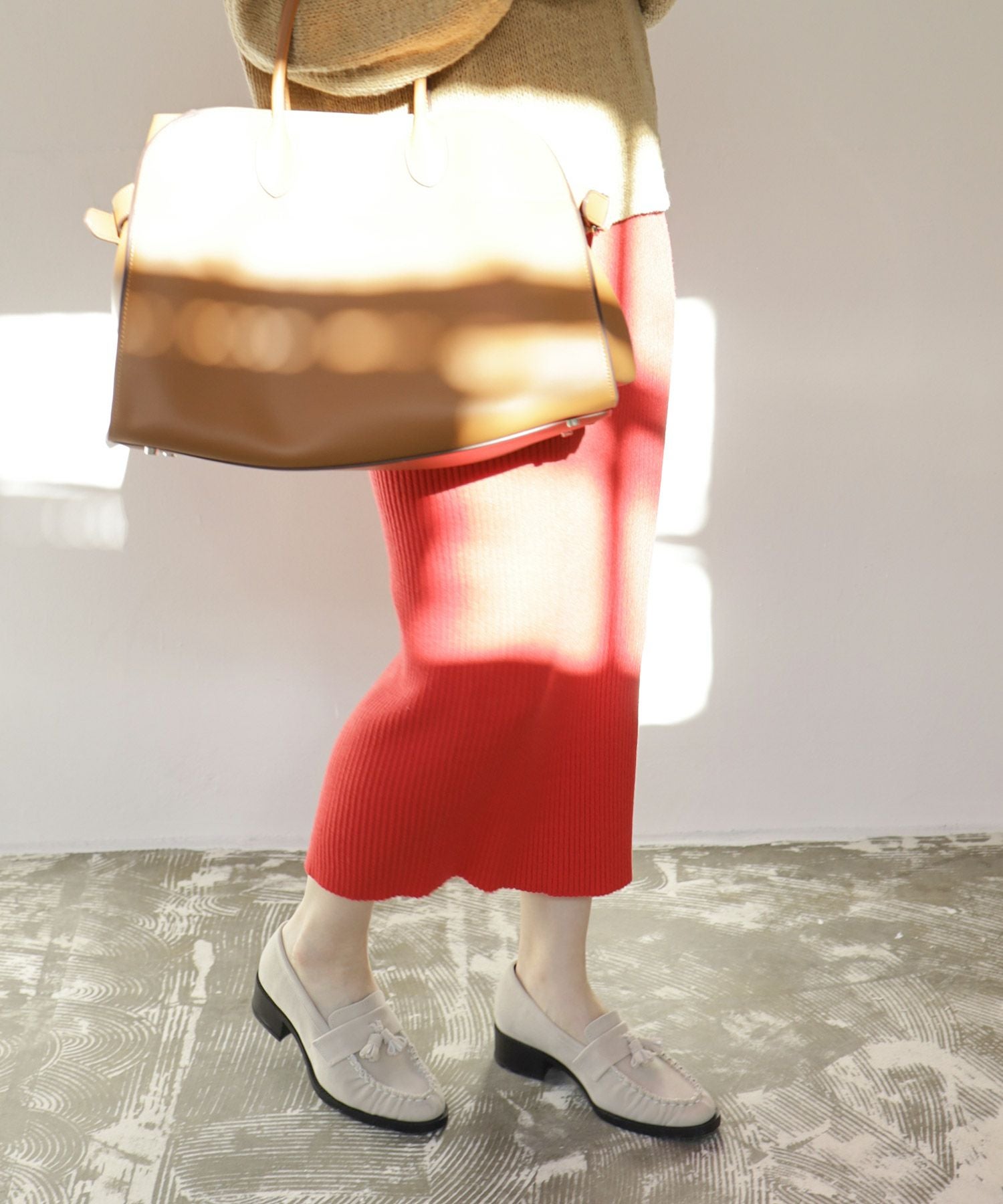 モカステッチタッセルローファー ▲返品不可