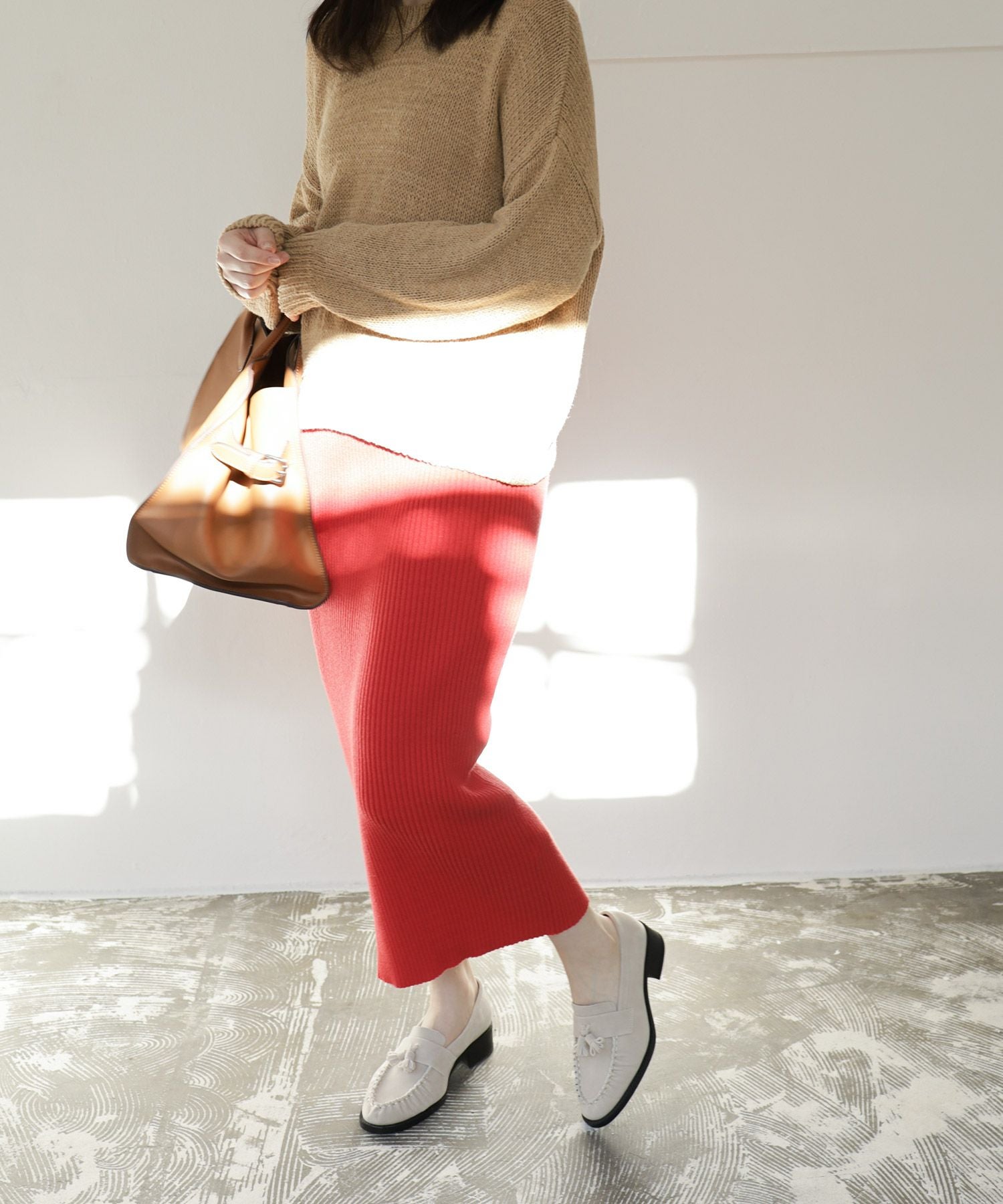 モカステッチタッセルローファー ▲返品不可