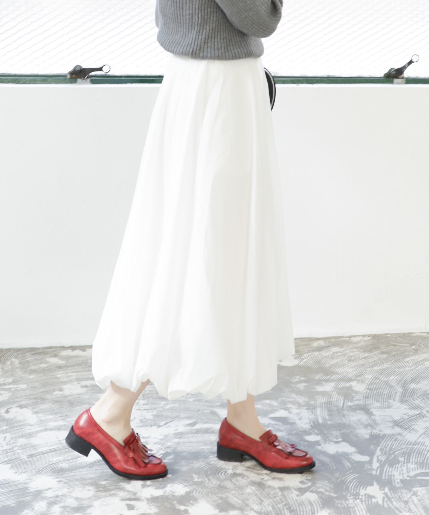 キルティタンリボンローファー