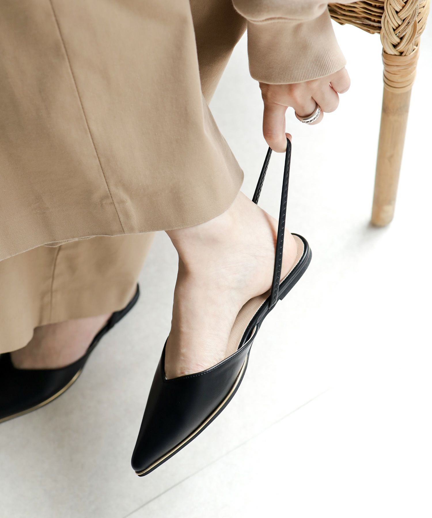 ゴールドピース2Wayスリングバックパンプス | SESTO(セスト