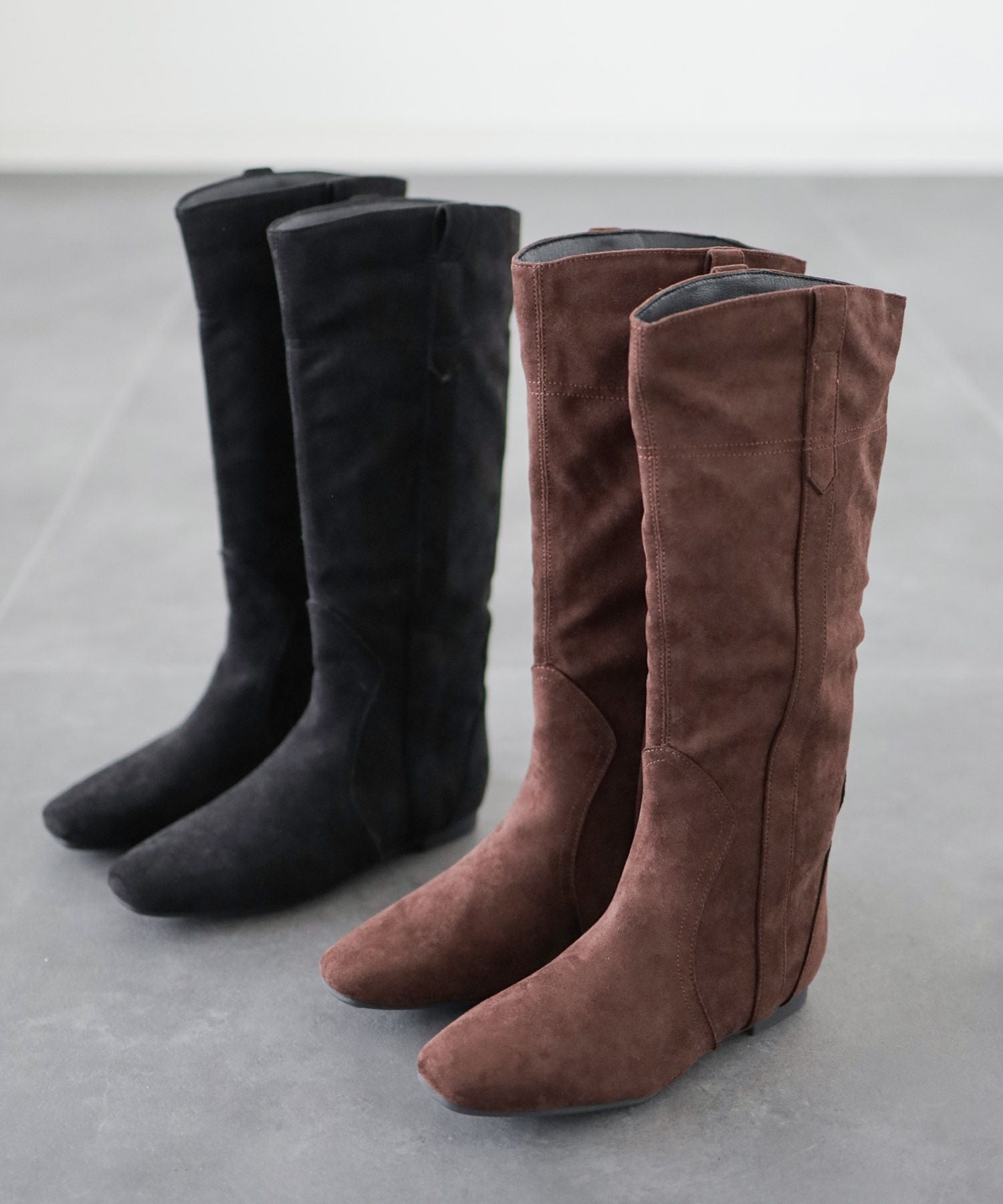 まっすぐシルエットスエードロングブーツ | SESTO(セスト)|レディース